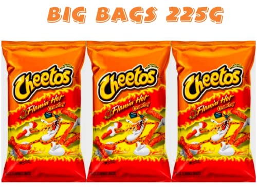 Cheetos Flamin Hot Crunchy 225g (Pack of 3)