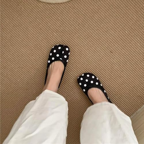 Tabi Shoes Women, Leather Ballet Flats, Comfortable Split Toe Orthopedic Shoes, Summer Slip On Loafers2