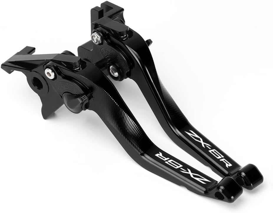 Short Brake Clutch Levers Compatible with K.awasaki Ninja ZX6R 2019 2020 2021 2022 2023 2024 2025 2026 | Front Shorter Levers Handles ZX-6R ZX 6R ZX636 Ninja636 Accessories (Black)