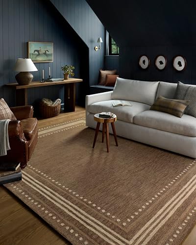 Loloi Chris Loves Julia Alfie Bark/Natural 7'-9" x 9'-9" Area Rug