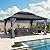 PURPLE LEAF 12' X 16' Permanent Hardtop Gazebo Outdoor Aluminum Gazebo with Heavy Duty Galvanized Steel Double Roof for Patio Lawn Garden Aluminum with Netting and Curtains Grey