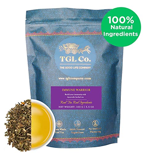 Image of TGL Co. The Good Life Company Immune Warrior Immunity Booster Green Tea, 100 gm