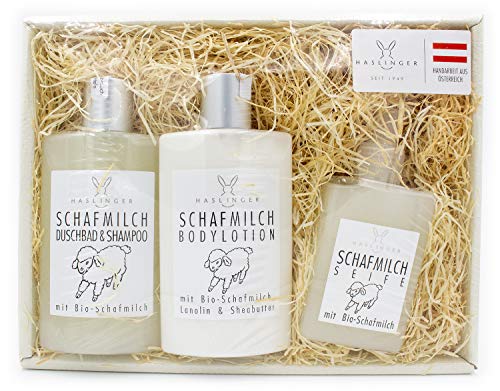 Set regalo Latte di pecora di haslinger con doccia...