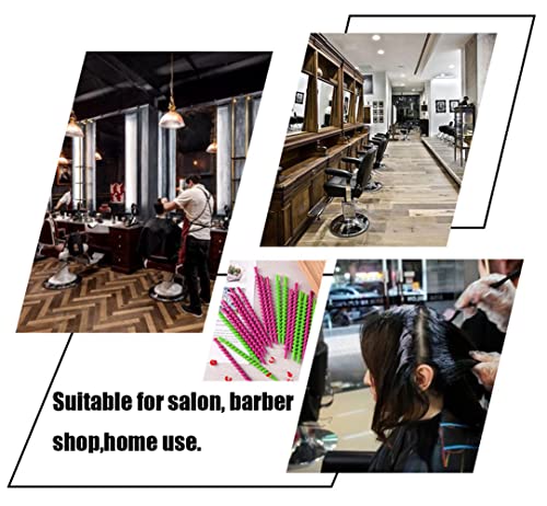 18Pcs Spiral Hair Perm Rod Solid Hair Spiral Rod Barber Hairdressing Hair Rollers Hairdressing Curling Perm Rod Salon Tools For Women Girls(Colorful) #TOP7