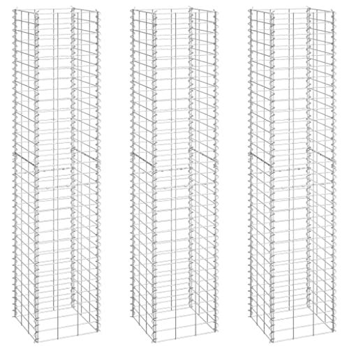 vidaXL 3X Gabione Hochbeet Gabionen Steinkorb Gabionenkorb Pflanzkorb...