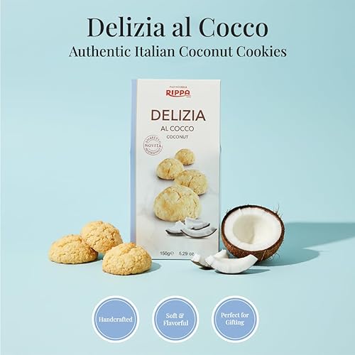 Miniatura 2 de Rippa Delizia Al Soft - Galletas italianas con rico sabor a coco, disfruta de galletas frescas de panadería para un delicioso sabor que se derrite