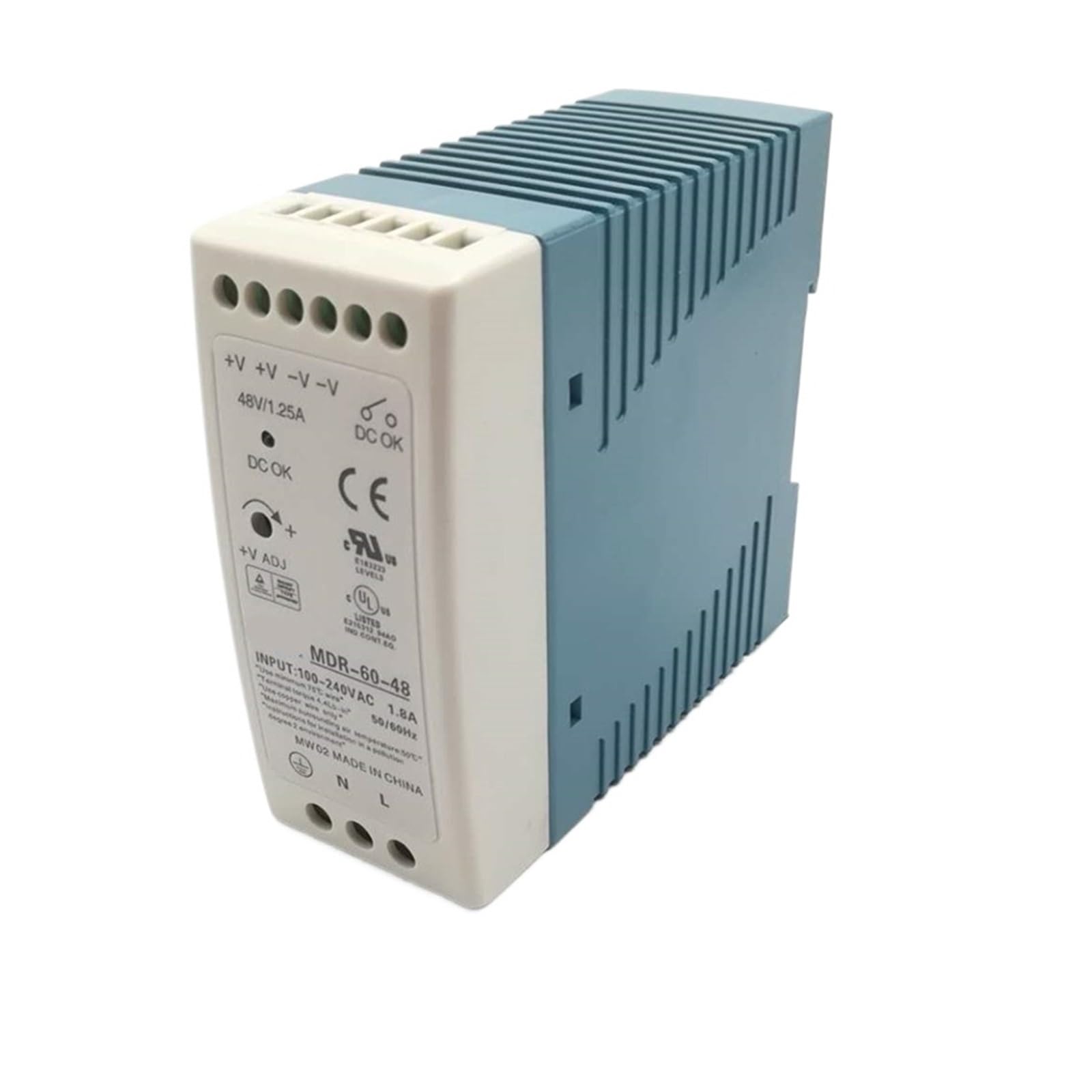 HYUJNAFZR MDR-60W 48V RailIndustry Switching Power Supply 1.25A