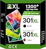 Impression plus avec XL : 650 pages par cartouche 301XL noire, 450 pages par cartouche couleur pour cartouches HP 301 XL (test Iso : couverture de 5 % d'A4), pour Envy 4500