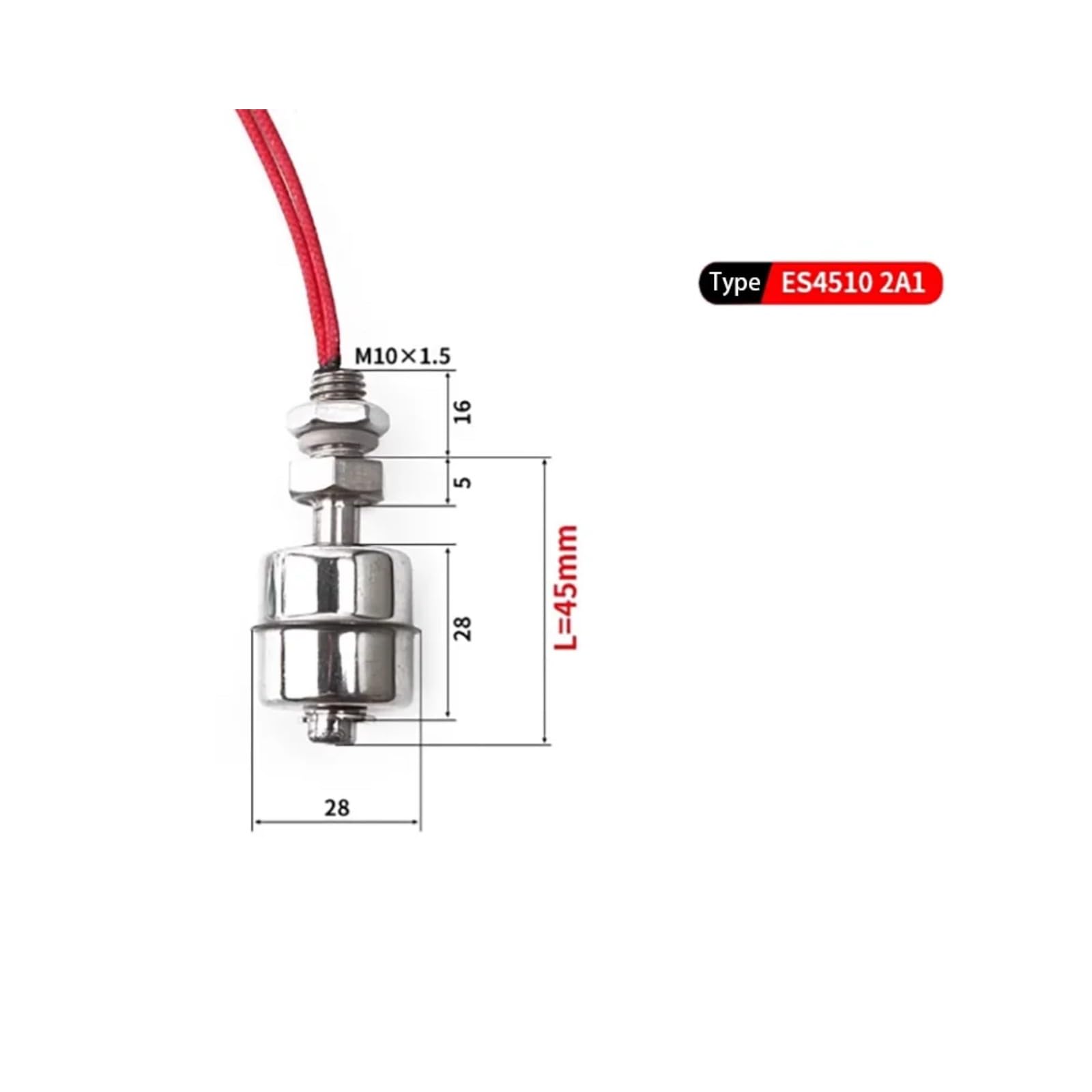 220V Interruttore a sfera galleggiante NO/NC Controller automatico(Length 75mm 220V)