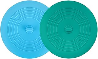 Tub Stopper 2PCS,Bathtub Drain Stopper,6 inches Bathtub Tub Drain Cover Stopper,Silicone Drain Plug Plug,Kitchen Bathroom Hair Water Shower Stopper,Large Bathroom Laundry Accessories (Blue/Green)