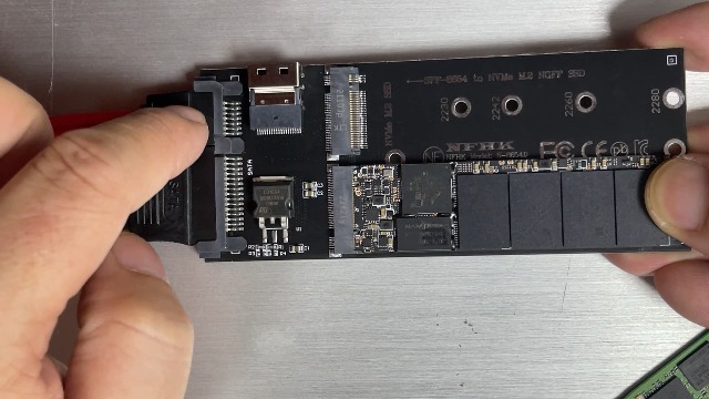 Amazon.com: cablecc SFF-8654 to U2 Kit NGFF M-Key to Slimline SAS