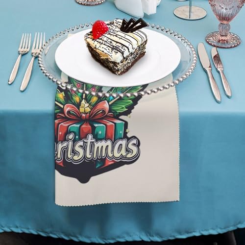 Servilletas de tela reutilizables de Navidad para mesa de comedor cuadrada 5