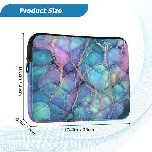 Funda para portátil de 13-14 pulgadas con patrón azul miniatura 3