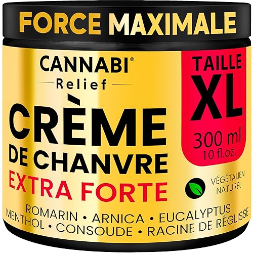 Crème à l'huile de chanvre - Douleurs musculaires - 100 g