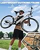 Qlife Racer Electric Bike for Adults - 21-Speed Mountain Lightweight Ebike with 750W Peak 22MPH Brushless Motor, 375Wh Removable Battery, 26X2.1 Step Over E-MTB,E Bikes,White #3