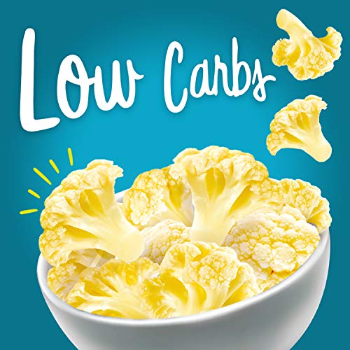 Keto Chips Low Carb Cauliflower Bites - 5g net carbs Cauliflower Chips Healthy Snacks for Kids and Adults (Sea Salt) Low Sugar Snacks Gluten free Vegan Paleo Atkins Food No Sugar Added Snack (4 Packs)