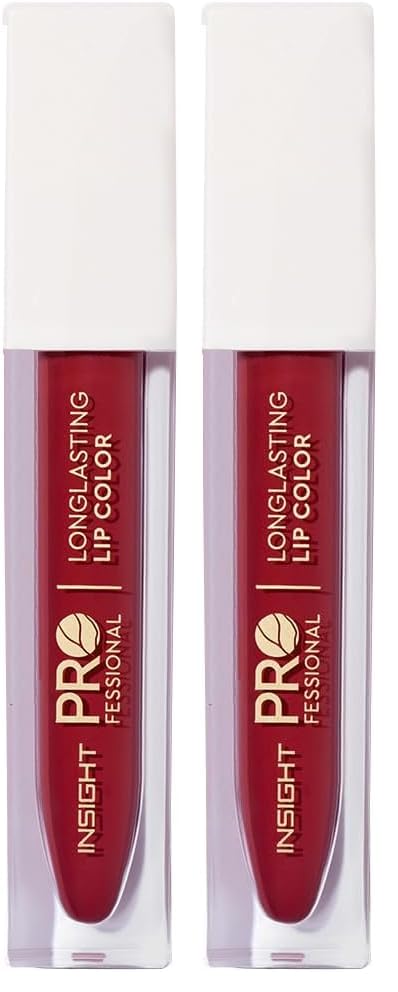 Image of INSIGHT Professional Long Lasting Lip Color (Cosmic Girl) | Pigmented Matte Finish | Comfortable All Day Wear | Non Transferable | Enriched with Argan Oil & Vitamin E - (6g) (Pack of 2)