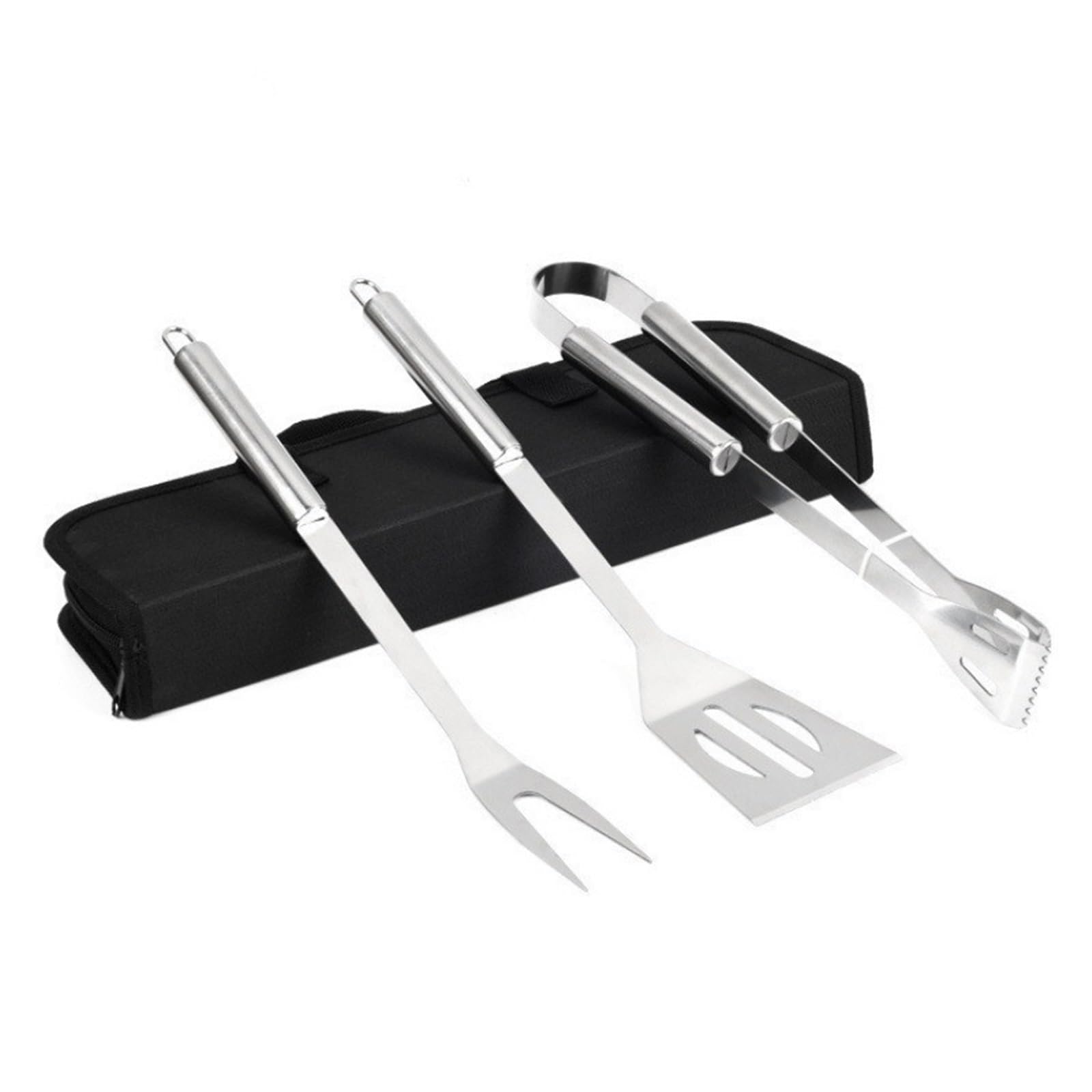 Generisch 3-teiliges Grillwerkzeug-Set, Spatel, Gabel, Messer, Grill, Grillzubehör, Camping, Outdoor-Kochutensilien