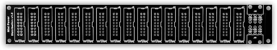 Mini Power Distribution Board PCB - Eurorack Bus Board PCB