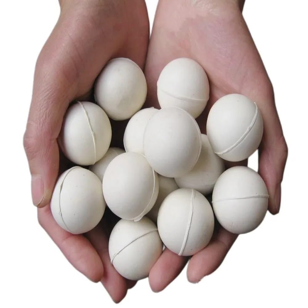 Cristalería de Laboratorio Bolas de goma for tamices Bola de goma sólida blanca Bola saltarina for limpiar la pantalla del tamiz 10 20 25 30 3 40 45 50 mm(15mm)
