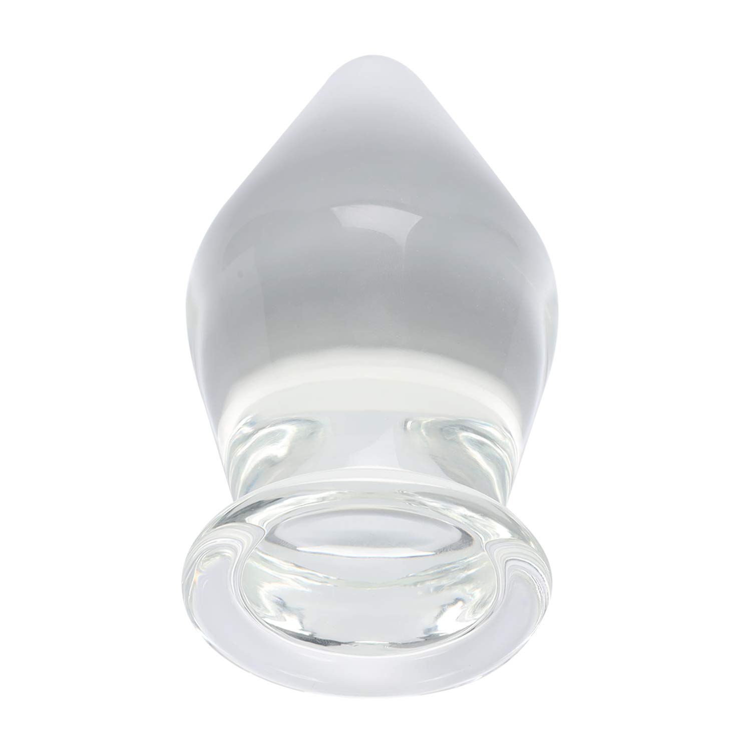 Huge Head Glass Butt Plug Crystal Anal Plug Bum Bomb Plug Trainer Anal Expander Training Sex Toy (): 3.15"