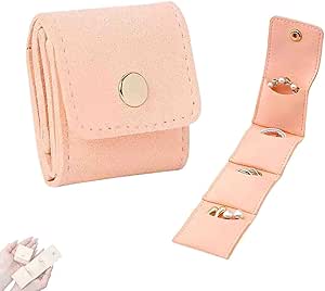 Pwzoax Mini Travel Jewelry Bag Foldable Mini Jewelry Travel