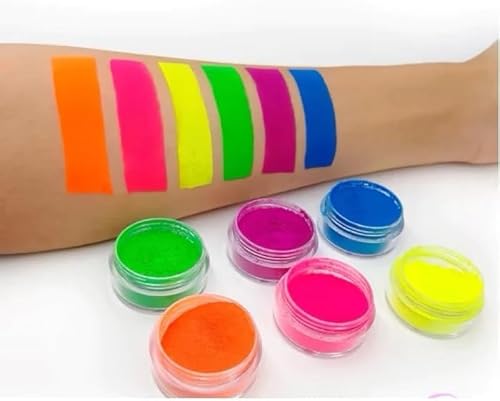 Kit com 6 Sombras Néon Brilho Vibrante para o Carnaval e Festas