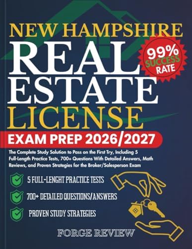 NEW HAMPSHIRE Real Estate License Exam Prep 2026/2027: The Complete Study Solution to Pass on ...