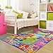 Flagover Kids Rug for Playroom Classroom, ABC Alphabet Numbers Play Toddlers Rugs, 3x5 Learning Educational Bedroom Floor Mat, Washable Baby Carpet for Boys Room, Nursery, Preschool, Daycare