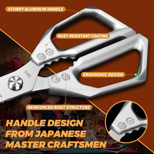 Tingling Japanese Kitchen Scissors: 47% Off Heavy Duty Shears - Image 6