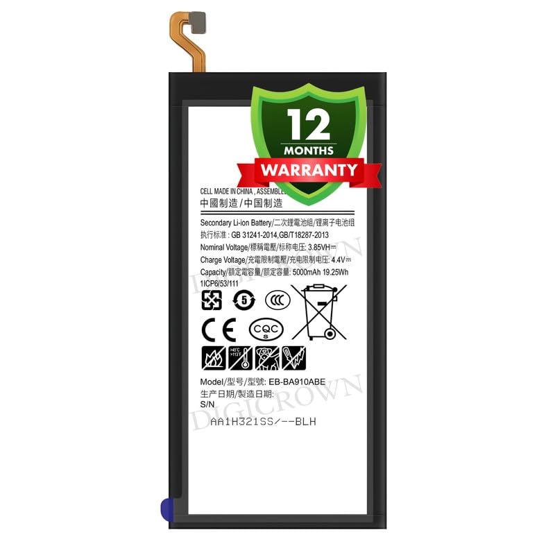 Image of Original EB-BA910ABE Battery Compatible for Samsung Galaxy A9 Pro (2016) (SM-A910F) - (5000mAh) - 1 Year Warranty DF7