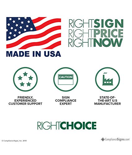 Compliancesigns.com White Custom Sign With Your Text Printed In Black, 14 X 10 Inch Aluminum, #TOP4