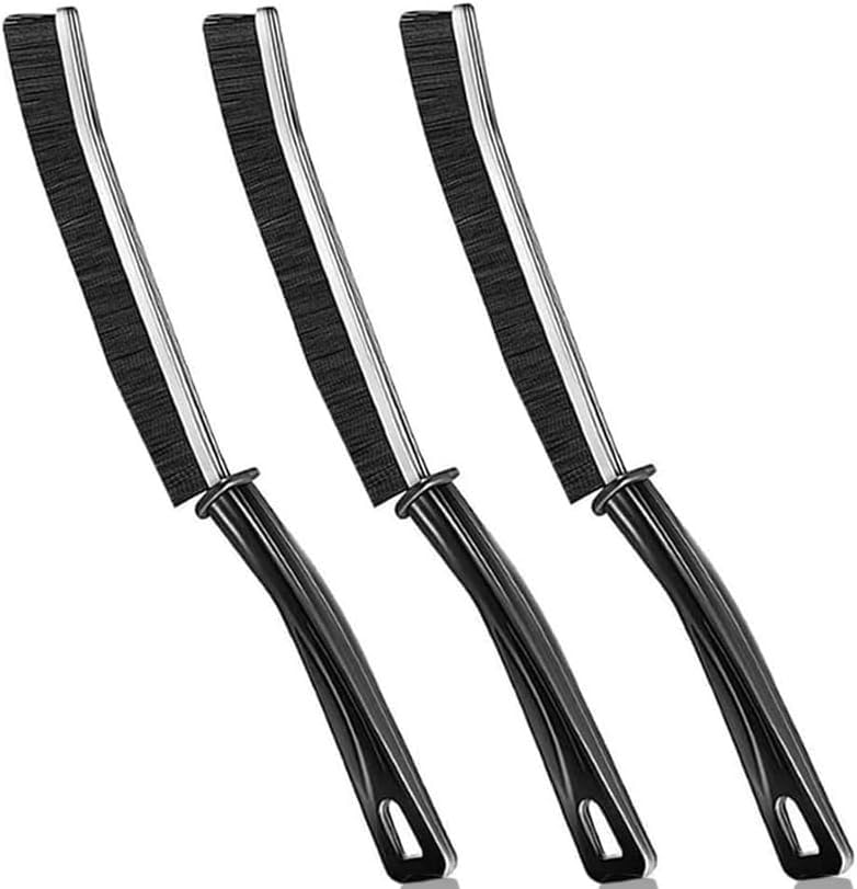 Ammoniakt 3 PCS Multi-Purpose Gap Cleaning Brushes, Bathroom Gap Cleaning Brush Suitable for Cleaning Door and Window Tracks, bathrooms, Kitchens, and Tile Corners.