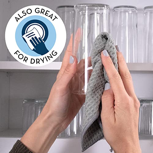 S&T INC. Honeycomb Microfiber Dish Cloths #TOP14