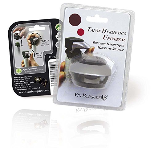 Tapón hermético Vin Bouquet FIT 001: evita que los refrescos pierdan el gas, 4 unidades 5