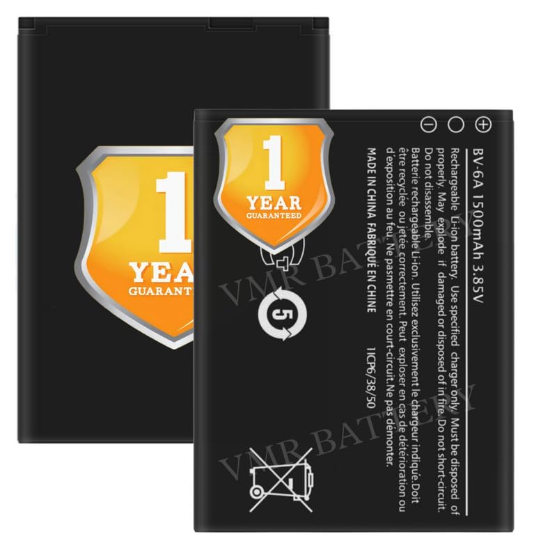 Image of Original BV-6A Battery Compatible for Nokia 8110 4G (TA-1067, TA-1071) | Banana 2060 3606 5250 - (1500mAh) - 1 Year Warranty K7