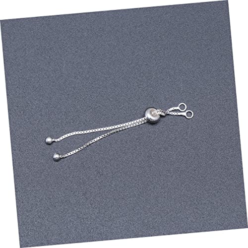 Chaîne d'extension en argent sterling 925 réglable pour collier