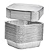 Price comparison product image Large Disposable Aluminium Foil Trays Containers with Paper Lids for Baking Roasting Broiling Cooking Food Storage & More 9X 9 inch Square (Pack of 20)