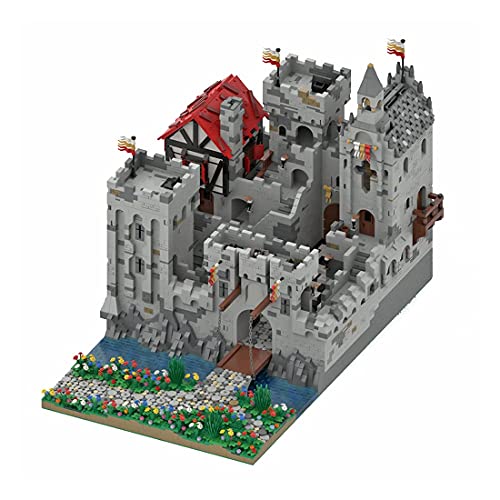 ZRY Modular King Castle Modell, 12323+PCS MOC-45559 Große Highstone Festung Architektur Bausteine Kit Kompatibel mit…