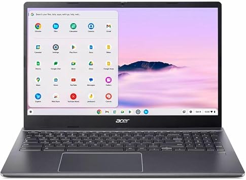 Acer Chromebook Plus 515 CBE595-2T CBE595-2T-752Y 15.6" Touchscreen Chromebook - Full HD - 60 Hz - Intel Core 7 150U - 16 GB - 256 GB SSD - English US Keyboard - Iron