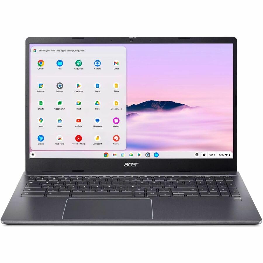 Image of Acer Chromebook Plus 515 CBE595-2T CBE595-2T-752Y 15.6 inch Touchscreen Chromebook - Full HD - 60 Hz - Intel Core 7 150U - 16 GB - 256 GB SSD - English (US) Keyboard - Iron