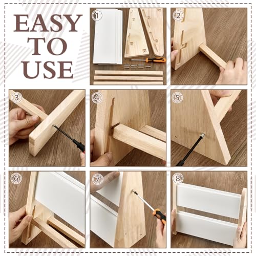 Support de collier en bois blanc présentoir bijoux 34 places vertical