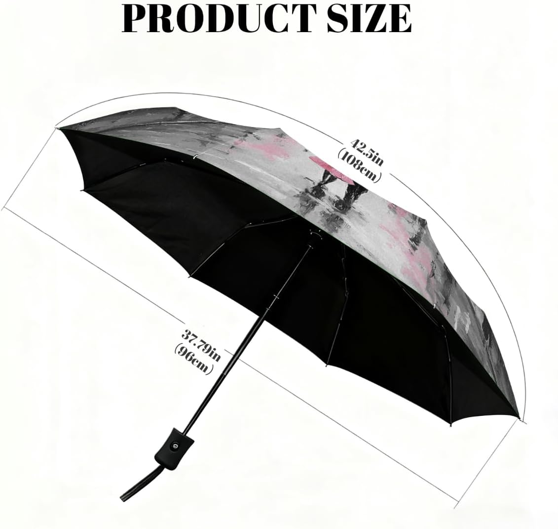 AUUXVA Sun UV Protection Umbrella for Rain - Windproof Auto Open Close Folding for Walking Travel - Lightweight