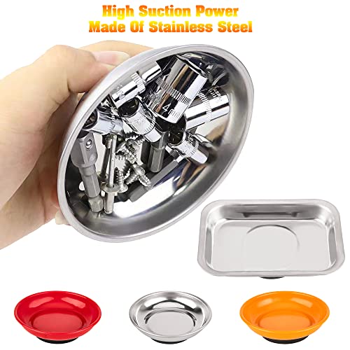 Luckyslycyc Magnetic Tray,Magnetic Parts Tray,Magnetic Tool Tray,For Screw, Bolts, Nuts, Washers, Pins And Other Small Metal Parts;Parts Retainers For Mechanics And Automobiles #TOP1