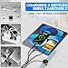 Multi Charging Cable for Samsung & Apple Devices - 100W Retractable USB-C to Lightning Fast Charger, Compatible with iPhone, iPad, Galaxy Watch 7/6
