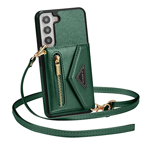 Funda de piel para Samsung S23 verde elegante con acabado premium y tacto suave