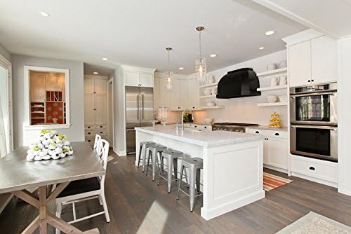 GIA 24-Inch Counter Height Backless Metal Stool, Set of 4, Gray