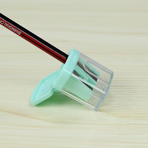 1Pc Random Color Mini Manual Portable Pencil Sharpener for Student Office Stationery Pencil Sharpeners Pencil Sharpeners Writing and Correction Supplies