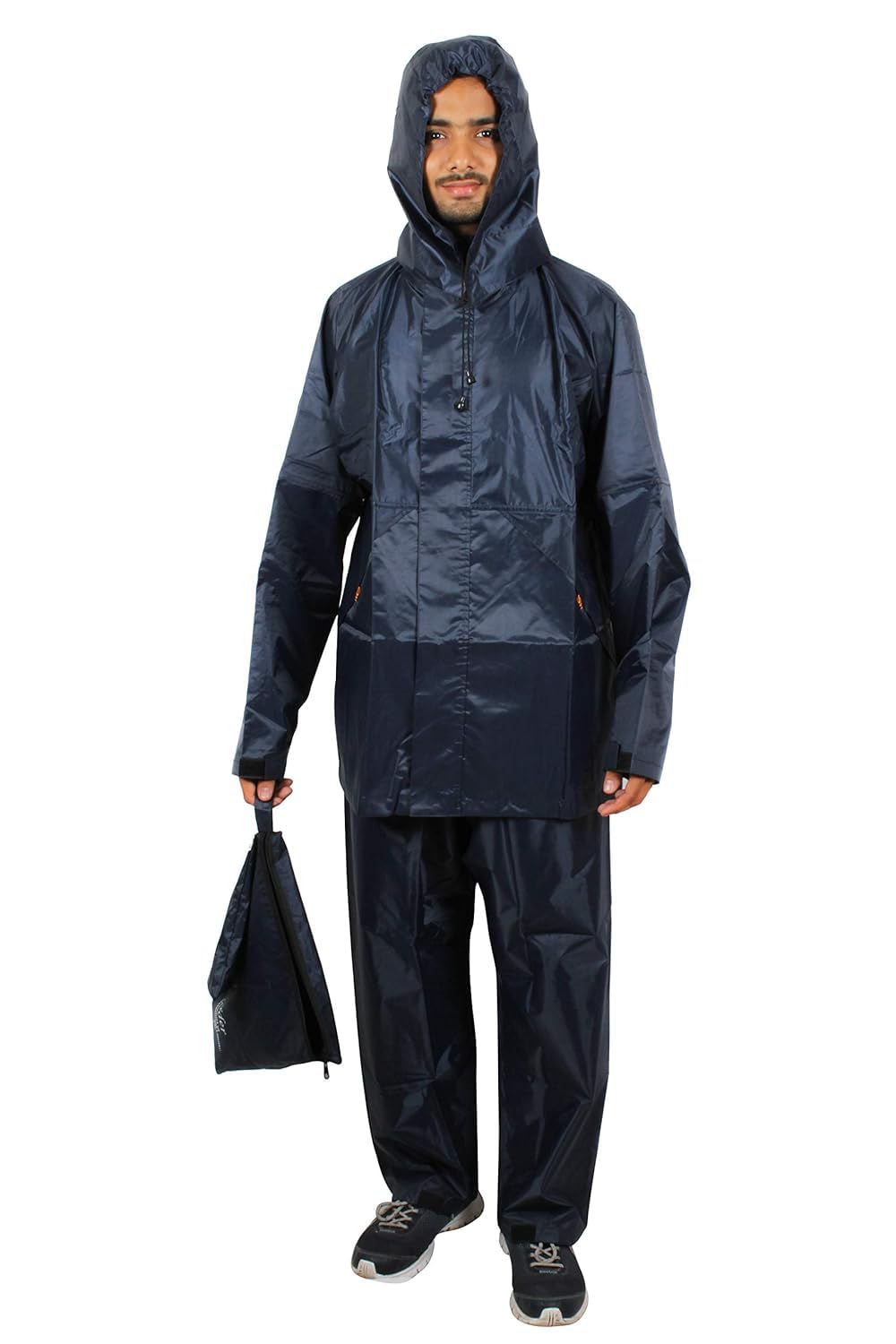 Men's Rider Solid Raincoat Rainsuit pant style with Jacket (X-large Size)