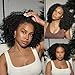 Feather Crochet Hair Extensions Afro Kinky Curly Pre Looped Crochet Human Hair Curly For Black Women Pre Separated Knotless Crochet Hair 18inch 120g